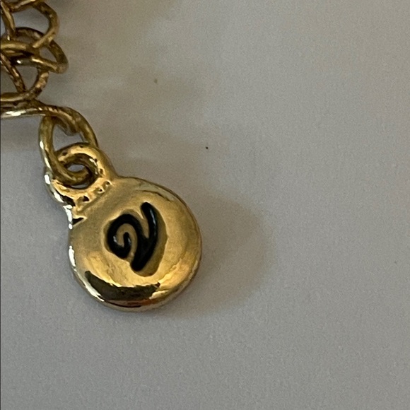 Holiday Gold Rhinestone Lariat Necklace - Picture 2 of 5